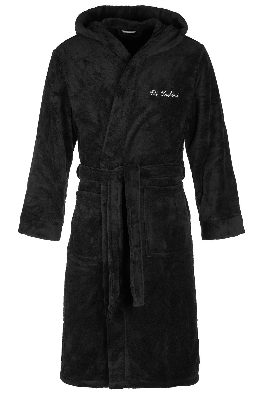 Di Vadini Florenz Peignoir à capuche pour homme et femme Unisexe I Vêtement de nuit en microfibre élégante Certifié Öko-Tex Standard 100 I Kimono avec couleurs et tailles XXS - 5XL