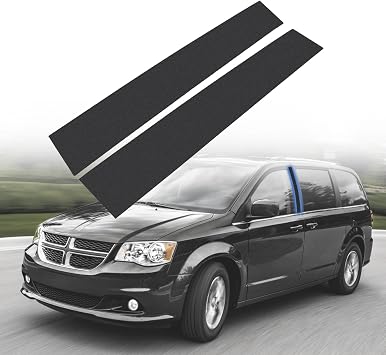 B Pillar Side Molding Window Trim Set Replacement for Chrysler Town Country | 2008-2016 Dodge Grand Caravan 2008-2020 Windshield Door Outer Trim Left & Right 2Pack 926-446 926-445 5020664AD 5020665AC