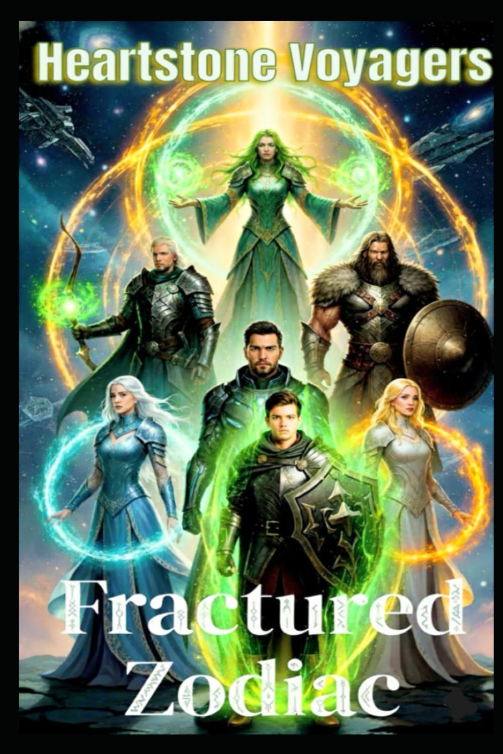 Heartstone Voyagers Book 5: The Fractured Guardian Zodiac: When Science Meets Magic, Found-Family, Living Starship, AI Empire, Space Saga, Galaxy Spaceship, Emotional Resonant