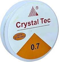 Braclet Elastic, Strechy Cord Wire, Beading Wire,Jewellery Making, Crystal Tec Beading- 0.7 MM, 10 Meter Roll (Clear) (1)