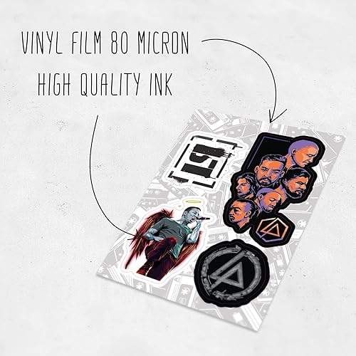 Miniatura 8 de BulbaCraft 36 calcomanías de rock, calcomanías de banda para adultos, calcomanías de rock, calcomanías de metal nu