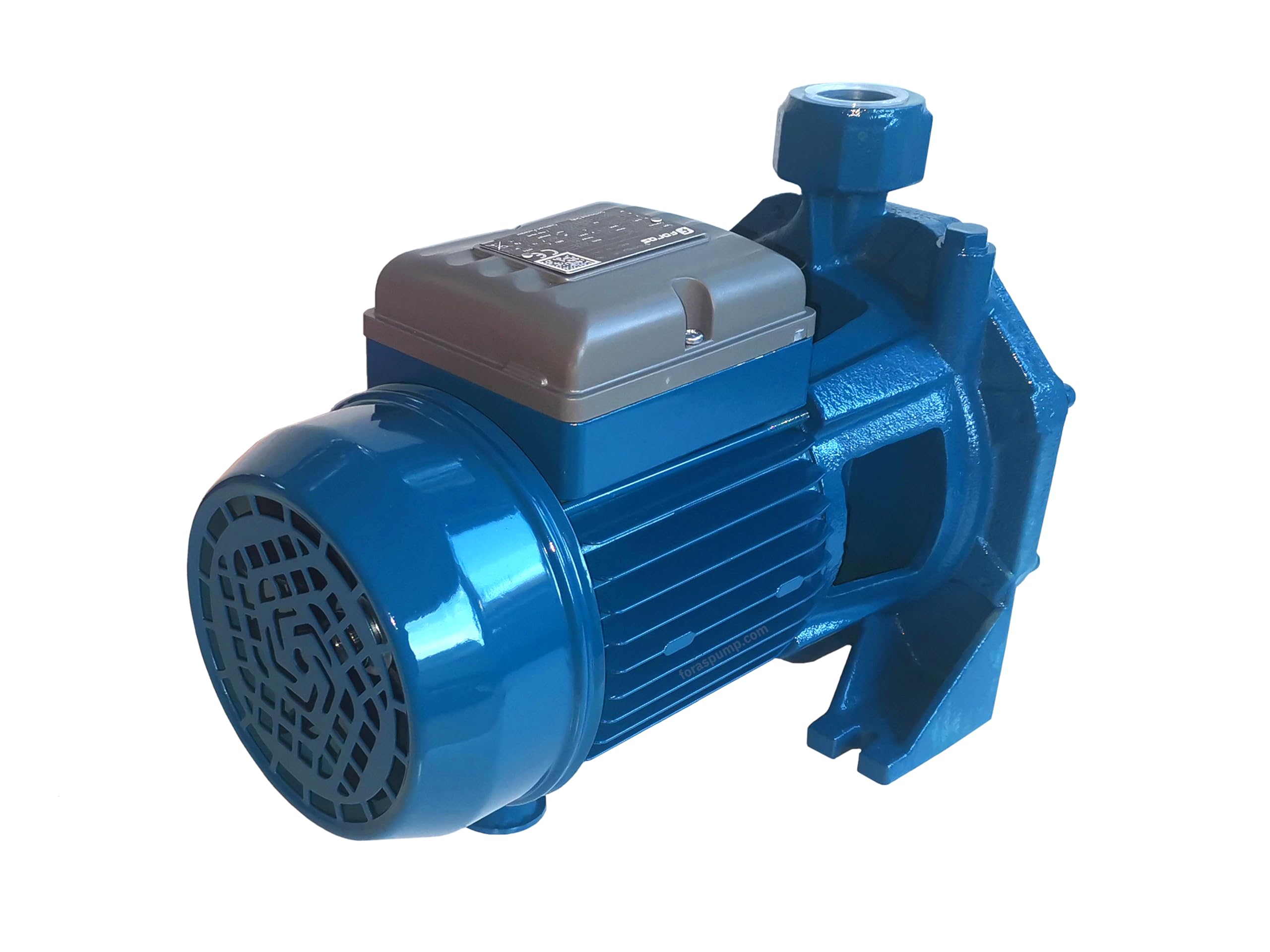 FORAS KB750T Zweistufige Zentrifugalpumpe 400V – 5,5 kW – Hochdruck-Wasserpumpe 450 l/min, 70 m Förderhöhe – Twin-Impeller mit Messing-Laufrädern – Industriequalität für Dauerbetrieb – Made in Italy