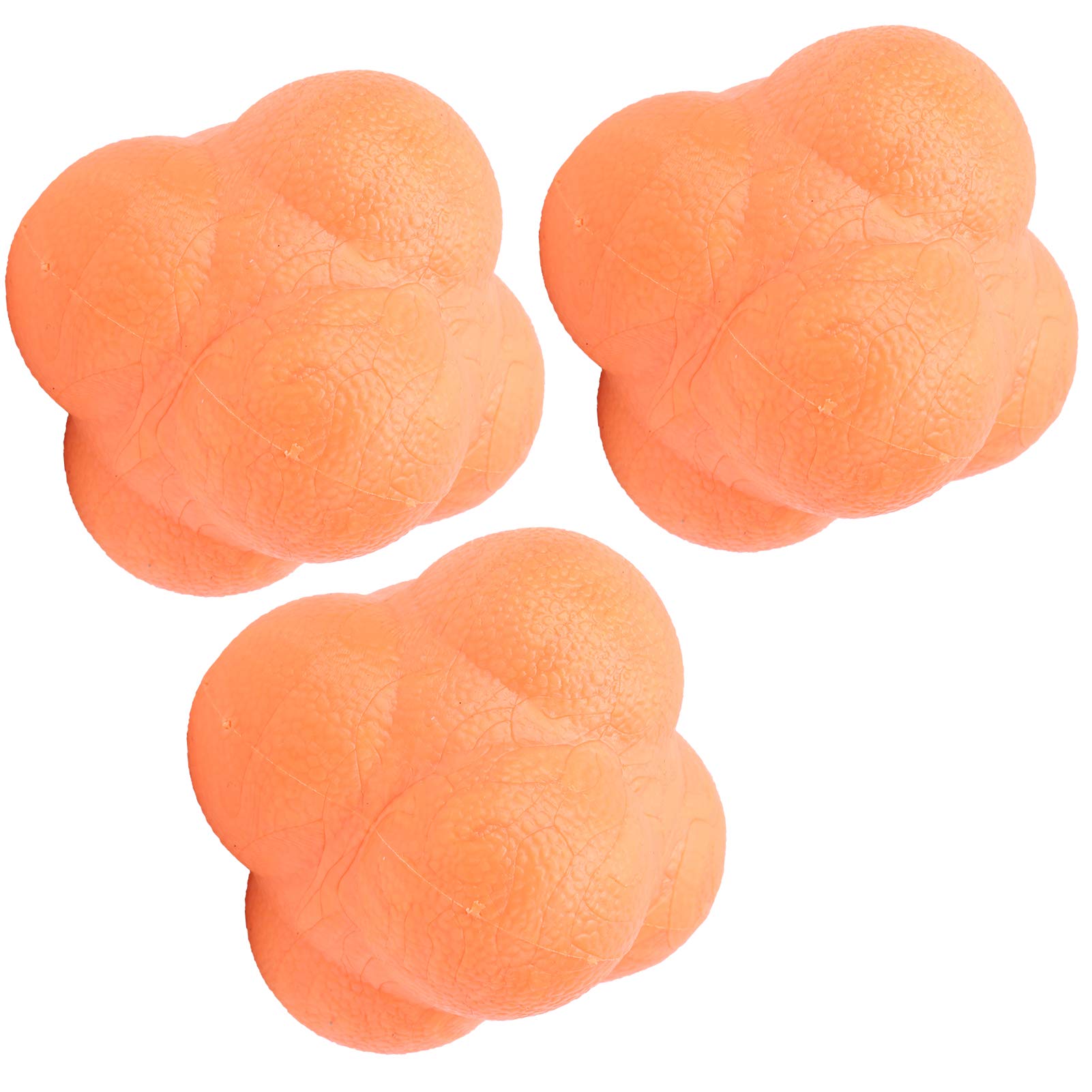 ZIZEV Ball, HandEye Coordination Hexagonal Design Bounce Balls for Baseball Softball Practice for Speed Training (Orange)