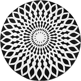 Betadistor Vintage Boho Rugs Round, 60 cm Mandala Pattern, W