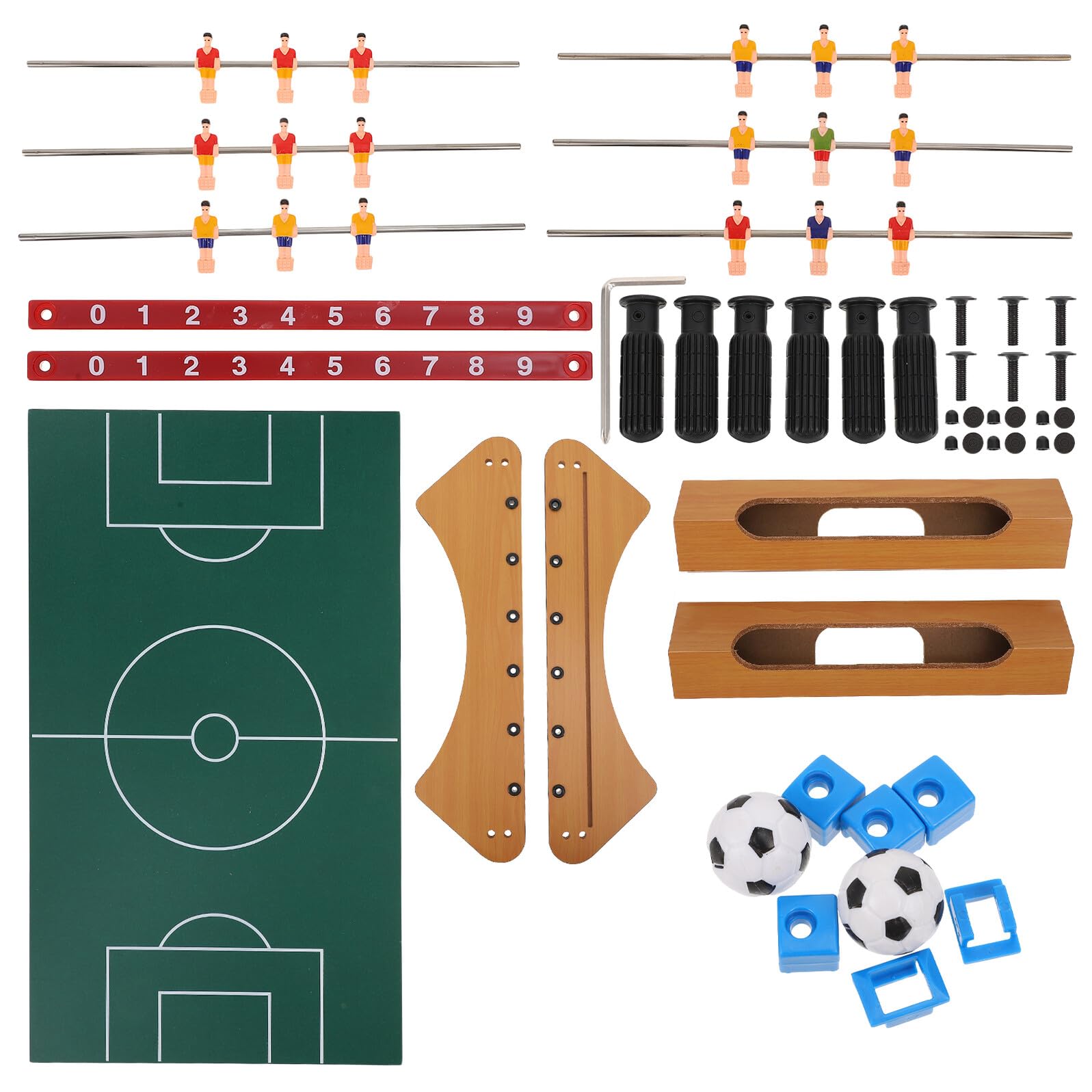 Didiseaon Decorazioni Scuola per Gioco Calcio da Tavolo Interattivo Robusto e Resistente in Plastica e Acciaio Inox per Ragazzo Ragazza e Famiglia