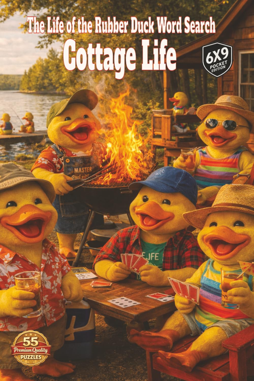 The Life of the Rubber Duck Word Search: Cottage Life: Cottage life is campfires, canoes, beaches, BBQ cookouts, relaxing summer fun packed into 55 word search puzzles and over 1000 words