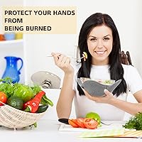 Vista 3 de Uiifan Juego de 20 soportes para cuencos de microondas para platos de sopa y comida caliente, aptos para microondas, soportes para ollas, multiusos