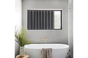 NICETOWN 20 Inch Blackout Valance Curtains for Short Windows