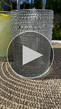 Amazon.com | MAKERSLAND Vintage Hobnail Drinking Glasses Set