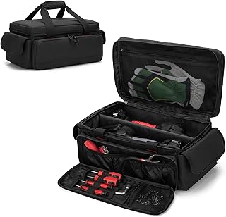 SAMDEW 4 Inch & 6 Inch Chainsaw Carry Case Only, Chainsaw Tool Storage Bag for 4 In Mini Chainsaw, Portable Chainsaw Accessories Case for 6 In Chainsaw Cordless (no Battery), Bag Only, Patented Design