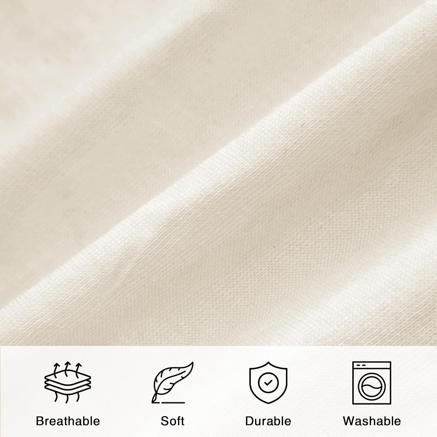 Hitime 100% Waterproof Mattress Protector California Twin-XL Size,Machine WashTerry Mattress Cover, Fitted Style with Deep Pockets(Beige)