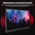 WGK Moniteur portable de 15,6 pouces 1080P USB-C HDMI Ultra Moniteur de voyage Slim avec Kickstand pour ordinateur portable, PC, Téléphone Mac, PS, Xbox, moniteur de jeu Swich IPS Lunette mince Zéro