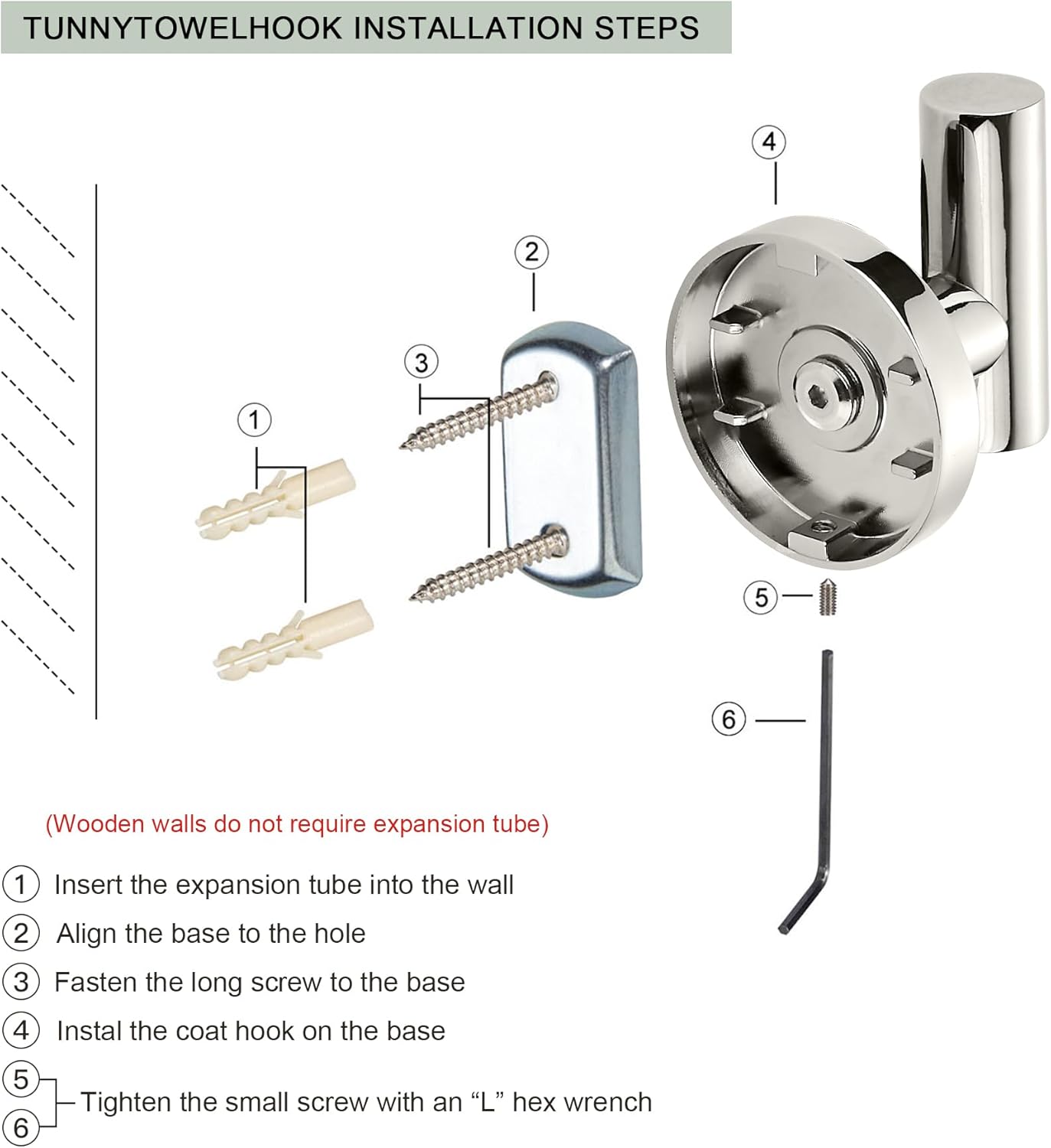 TUNNY 3 Pack Round Bathroom Towel Hooks -Polished Nickel Robe Hooks Coat Hooks Wall Hooks for Bathroom Hooks Bedroom Hooks Kitchen Hooks