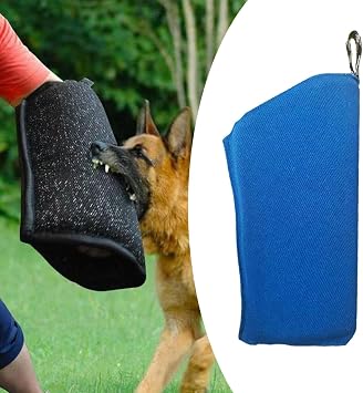 Baoblaze Dog Bite Training Sleeve, Tear-Resistant Arm Protection for Puppies and Medium Dogs, Blue, 15.75 x 7.87 in
