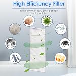 (4 Pieces) M210 HEPA Filter Compatible with Lefant M210 M213 M210B M213S M210S M213, OKP Life K2 K3 K3A K4 K5, Robot Vacuum Cleaner Filter Replacement Parts