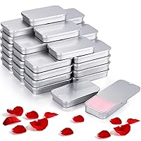Vista 1 de Norme 40 Piezas Caja de Almacenamiento de Lápiz Labial Pequeño con Tapa Deslizante Superior Rectangular Contenedores Metálicos con Tapa para Lápiz