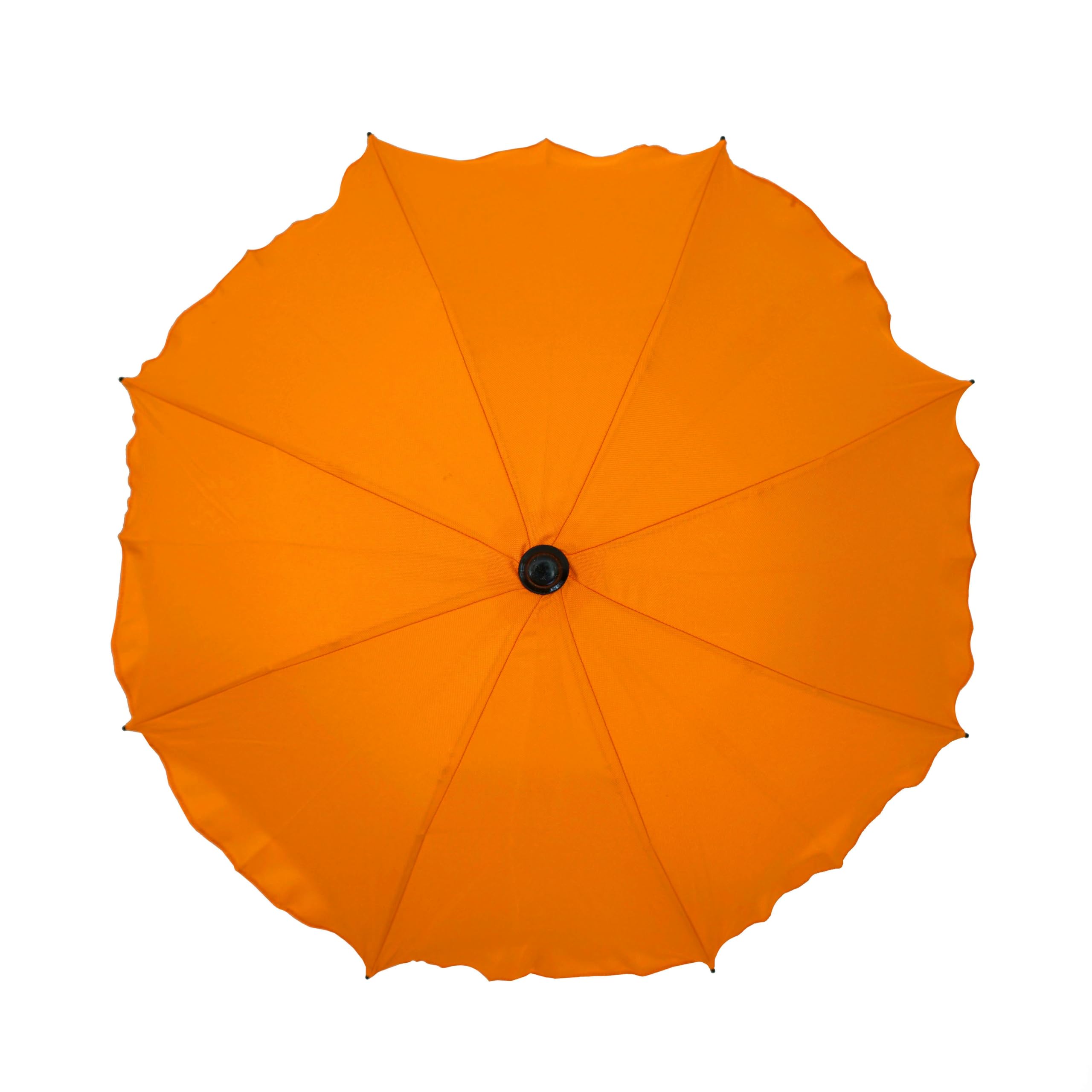 Skyline Universal Sonnenschirm Regenschirm für Kinderwagen und Sport Buggy, Babywagen Schirm mit Universal Halterung, UV-Schutz50+ Sonnensegel Sonnenschutz (Orange)