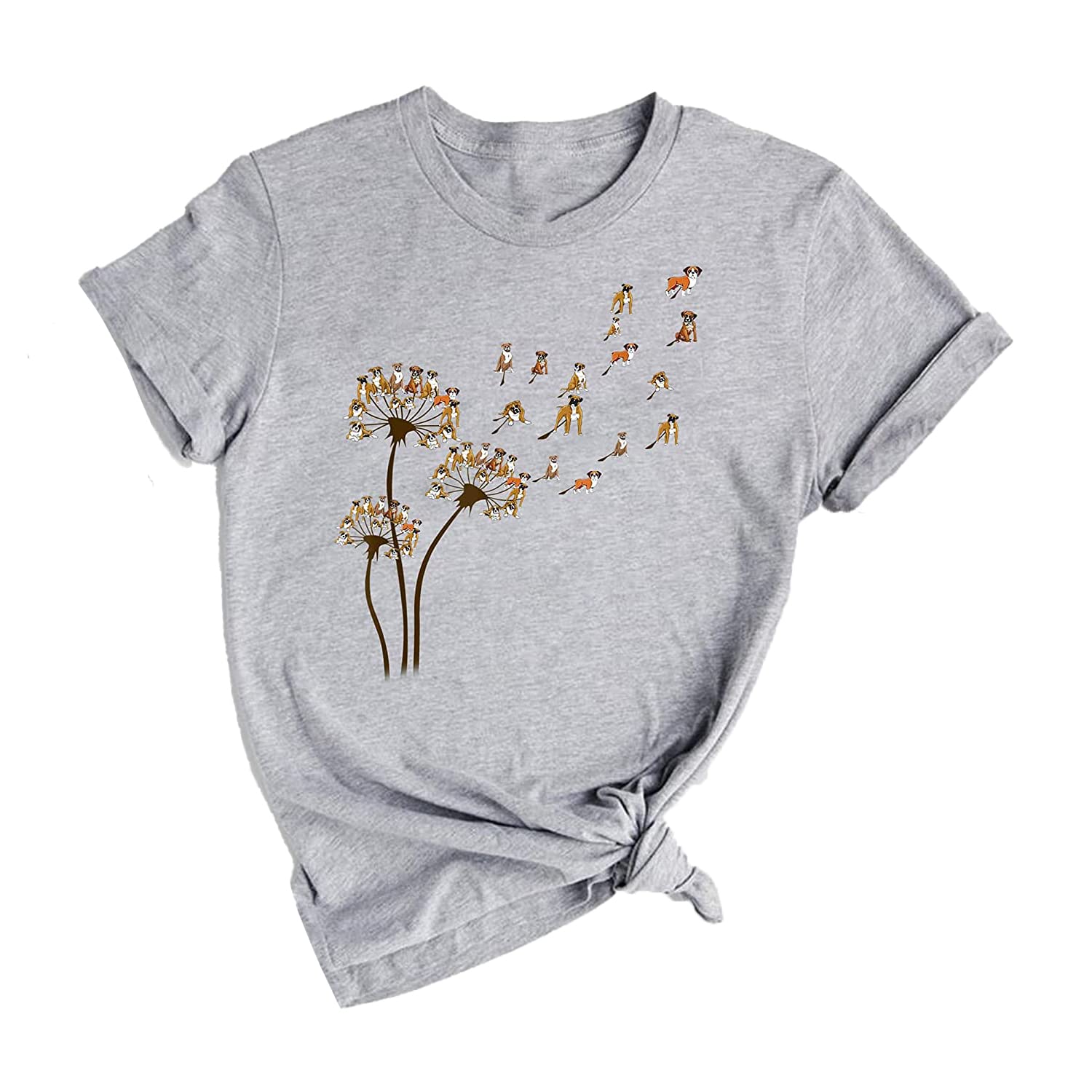 GenericBoxer Dog Dandelion Flower Shirt, Funny Animal Lover T Shirt,Boxer Lover Shirt, Dog Lover Dog Owner Gift Tank Top, V-Neck, T-Shirt, Long Sleeve, Sweatshirt, Hoodie