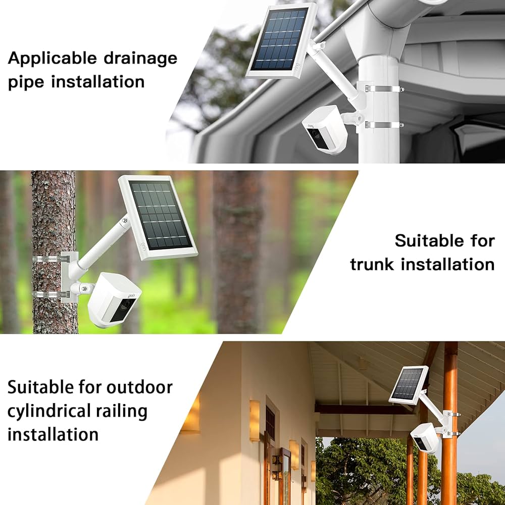 Ring 屋外用センサーライト付カメラ＋ポールマウント Ring Spotlight Cam Plus, Battery ブラック - センサーライト