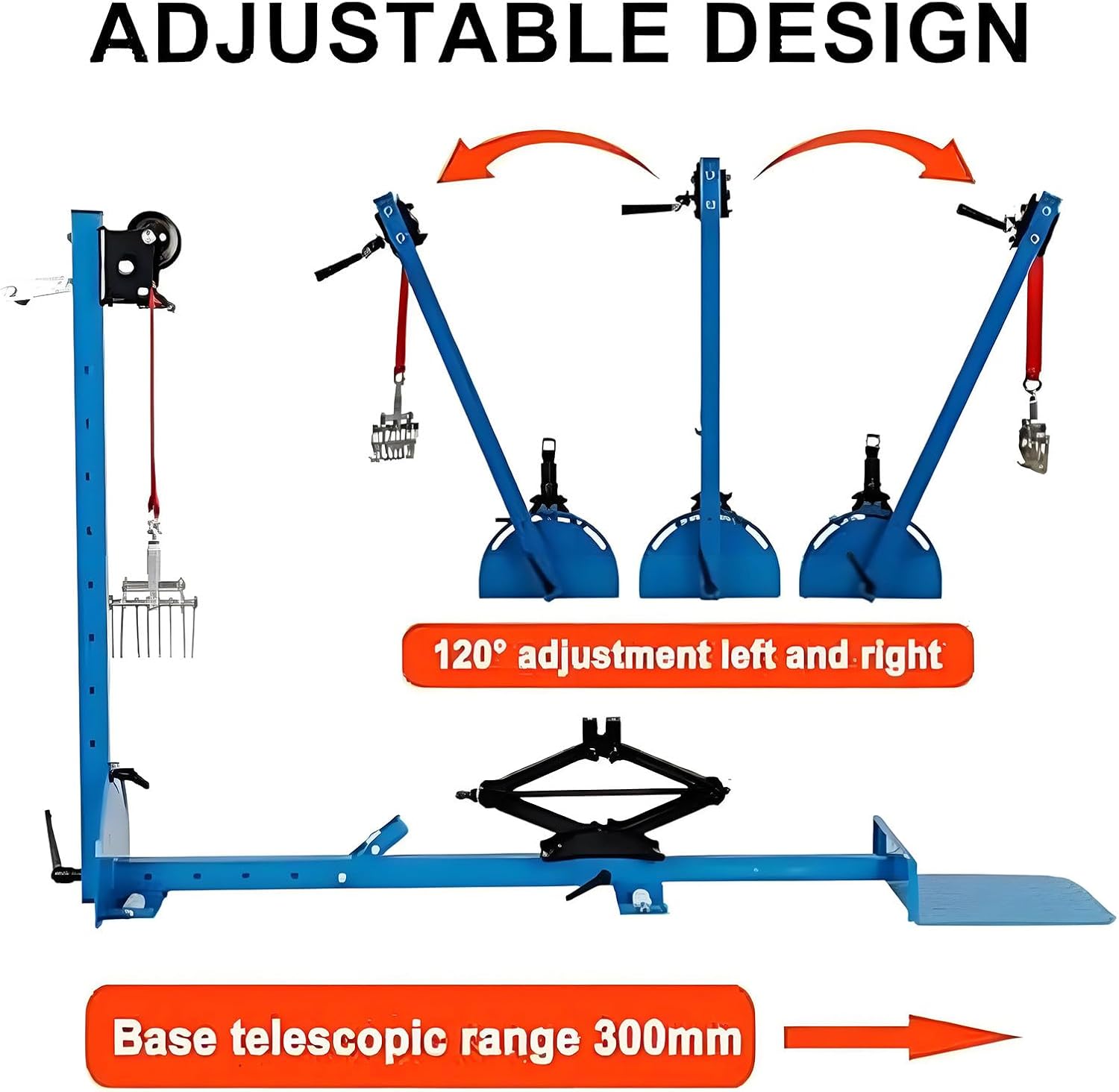 Dent Removal Kit for Dent Repair Car Repair Dent Repair Puller Car Body Tools Dent Puller with Adjustable Work Table 600kg Pulling Force for Car Body Stretch Repair