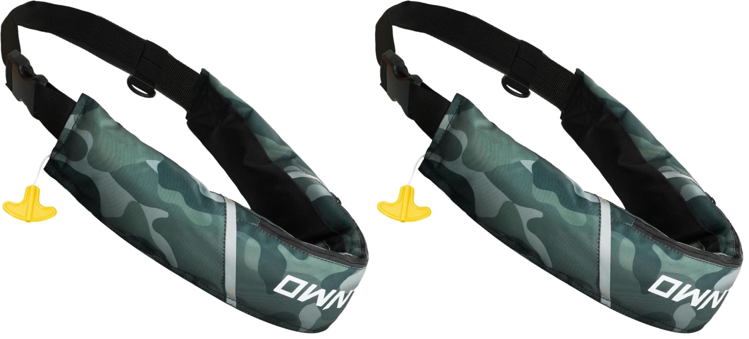 Owntop Manual Inflatable Belt Pack, Adults Swim Jacket with Blowpipe &amp; Whistle, 24g CO2 Cylinder Included, Low Profile for Kayaking, Fishing, Paddle Sports