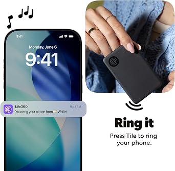 Life360 Tile Essentials - Bluetooth Trackers & Item Locators for Keys, Wallets, Remotes & More; Easily Find All Your Things. Both iOS and Android Compatible. 4-Pack (Mates/Slim/Sticker)