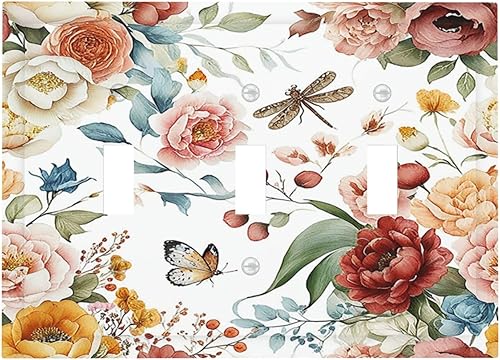 Miniatura 123 de Cubiertas de salida de textura abstracta moderna de mármol líquido Pintura abstracta púrpura Arte de pared Cubiertas de toma 1 banda Interruptor de