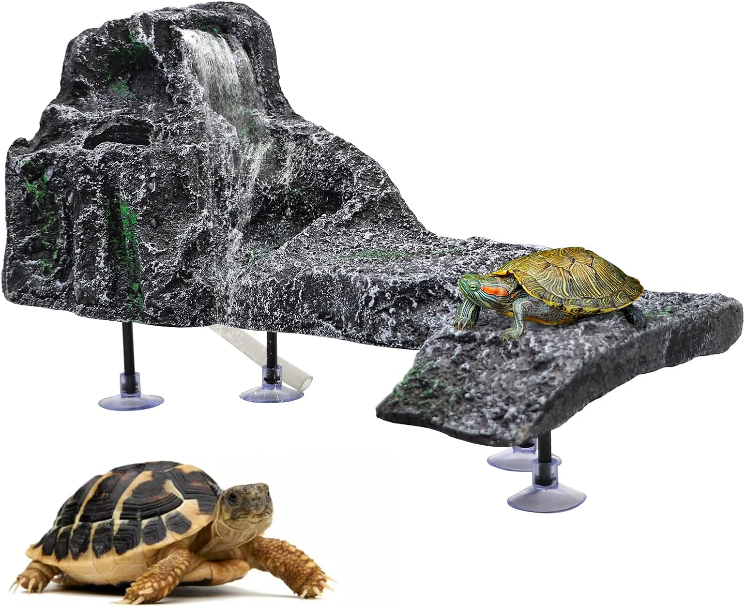 Svauoumu Turtle Basking Platform with Ramp, Reptile Floating Platform ...