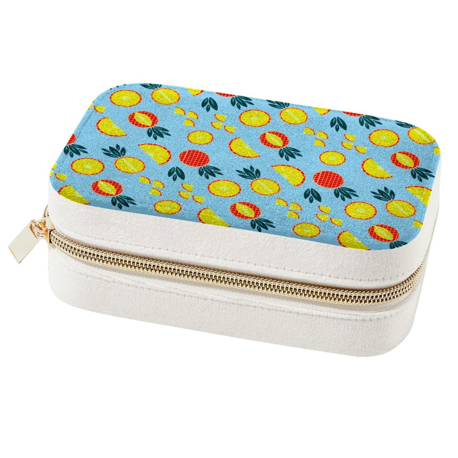 Boîte à bijoux ananas portable pour vos vacances, week-ends et bagages cabine