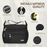 Crossbody Bag for Women,Multi Pockets Cross Body Purses for Women, Ladies Shoulder Bag, Travel Purses and Handbags