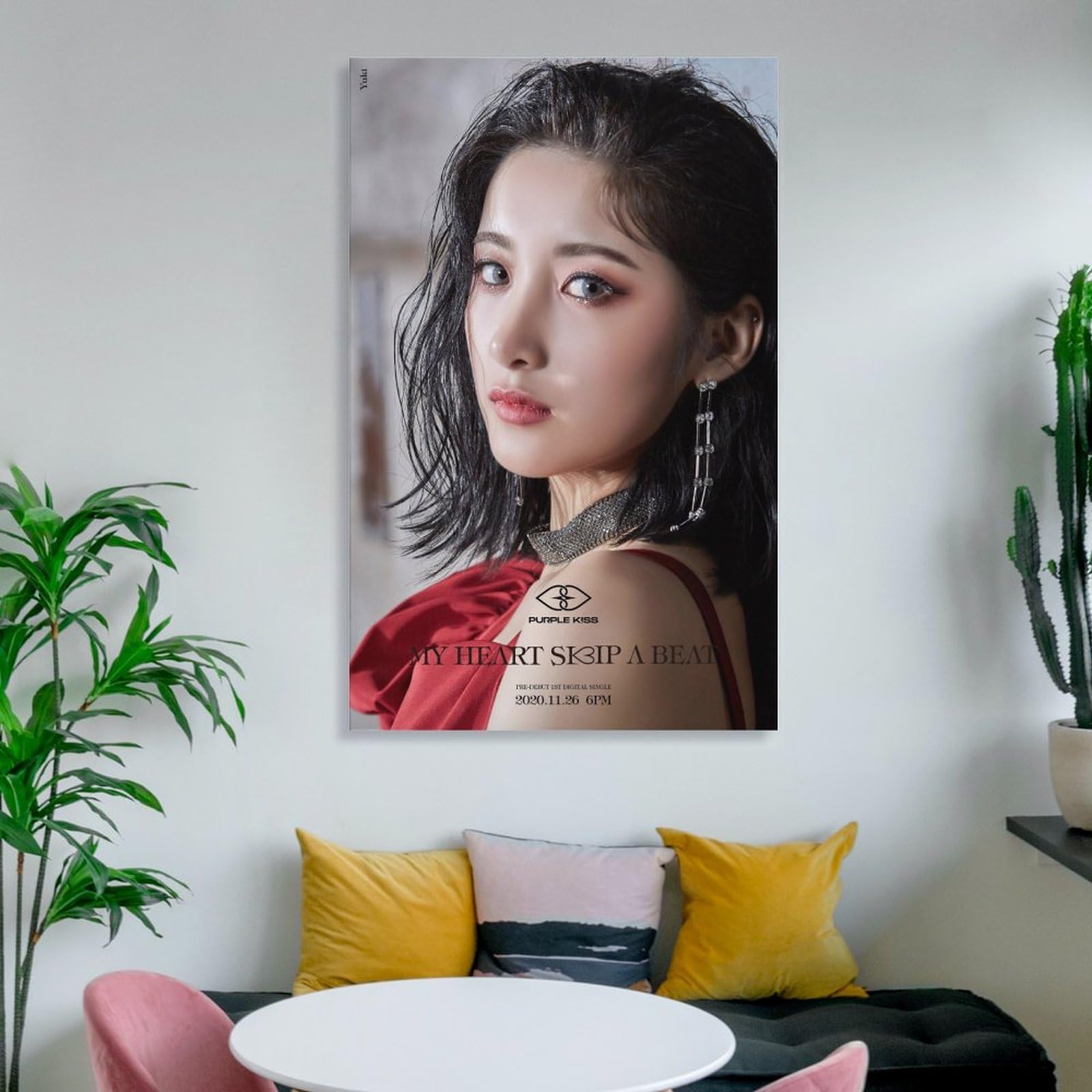 K-pop Artist Poster Purple Kiss Yuki Into Violet My Heart Skip A