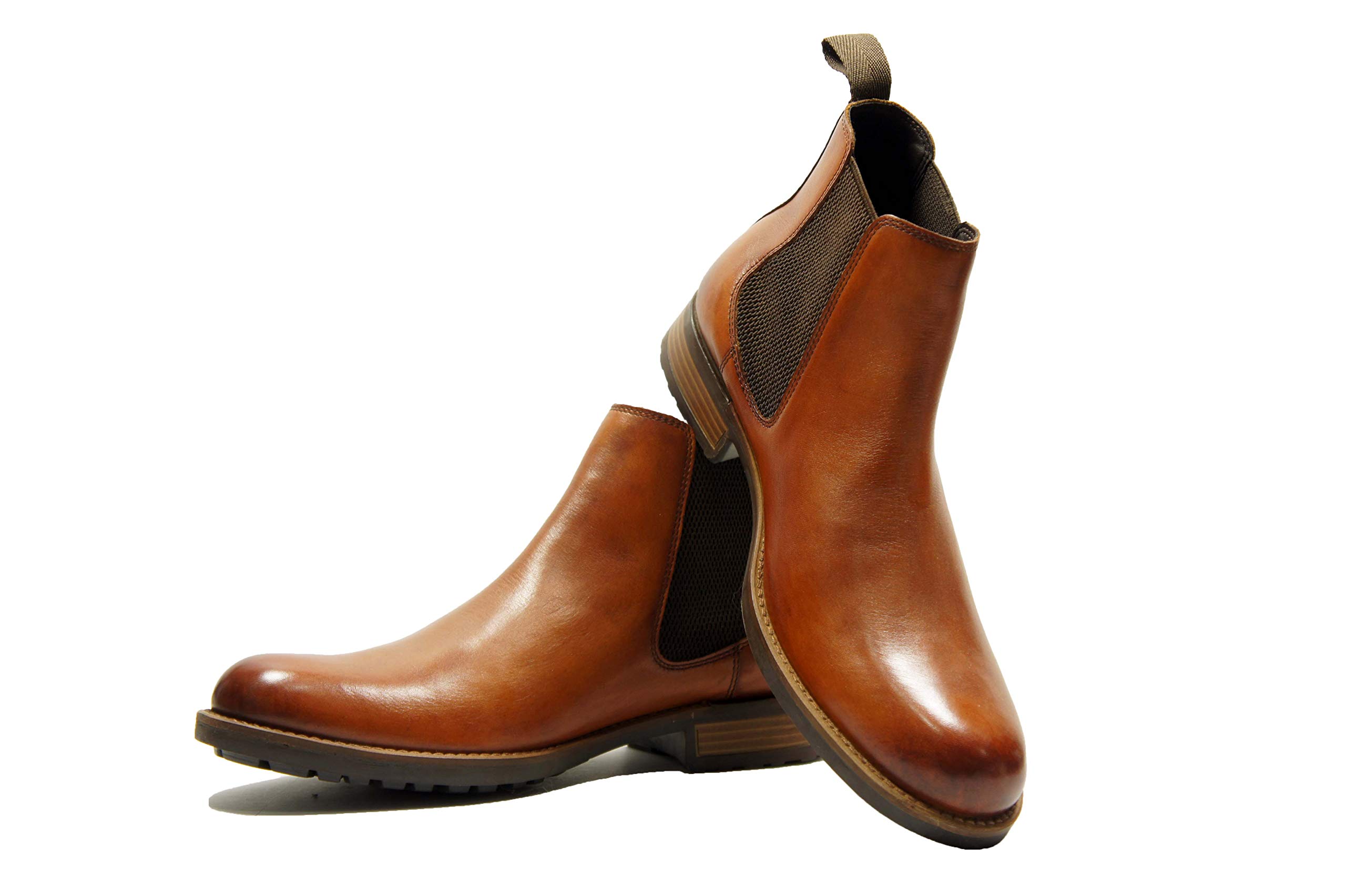 HX London Men Stylish High Ankle Formal And Semi-Casual Slip-On Chelsea Boot - Brown, 9 Uk (B091PXZPY4) Amazon Price History, Amazon Price Tracker