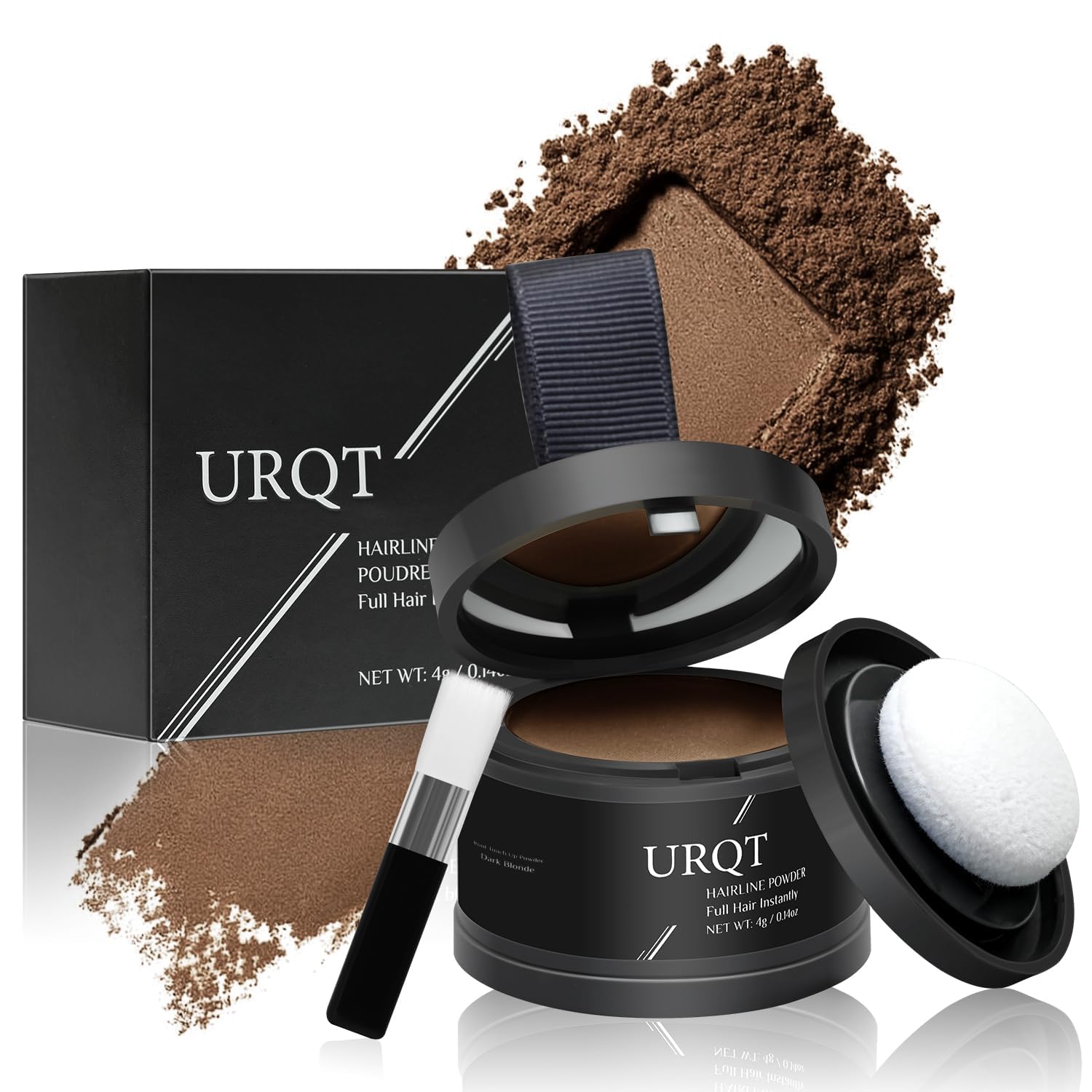 Magic Hairline Powder Instantly Hairline Shadow Hairline Powder Mascaras for Thinning Hair Water & Sweat Resistant Hairline Powder for Women and Men Colour Dark Blonde