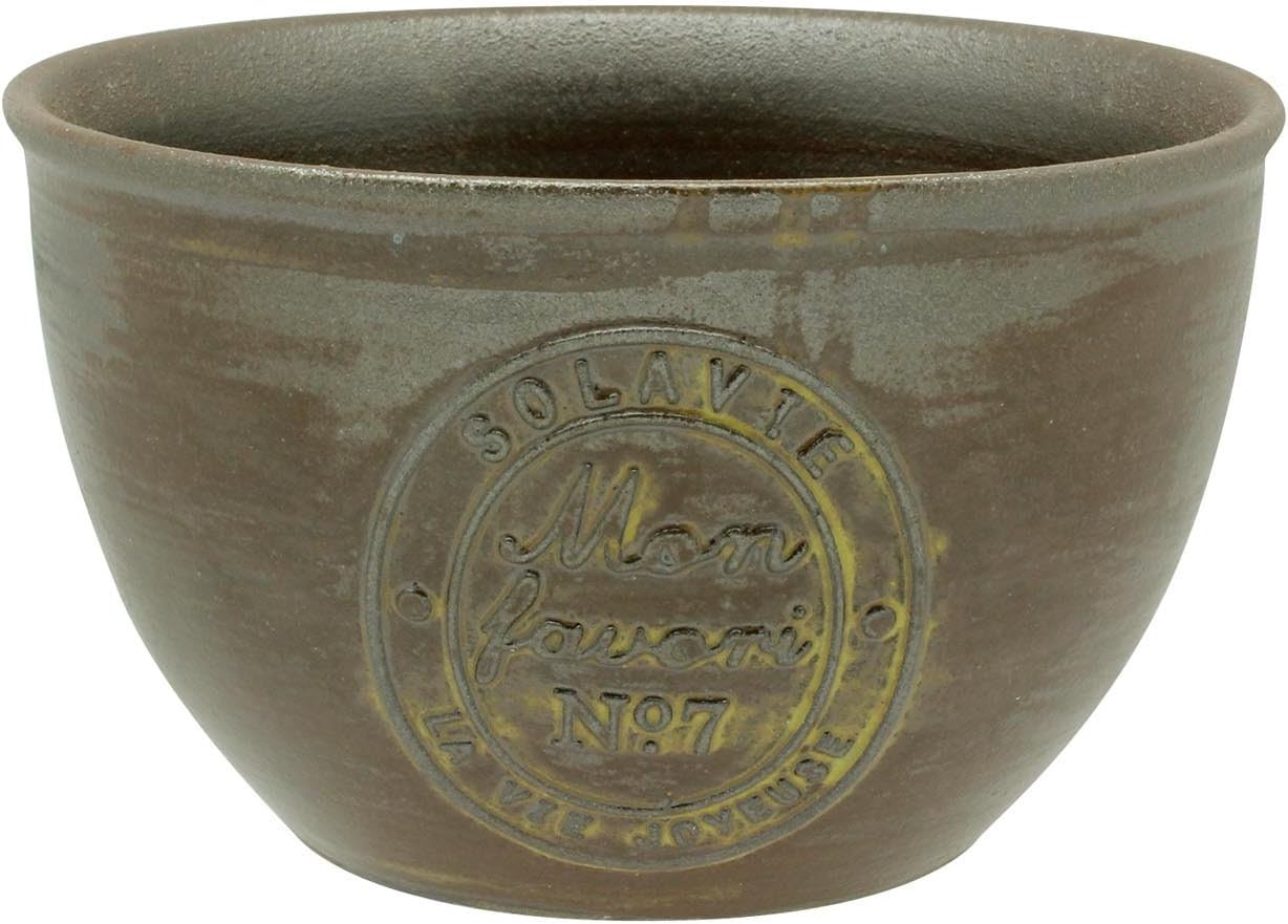 Izawa Corporation Medium Bowl, Brown, Diameter 5.0 x 3.0 inches (12.8 x 7.5