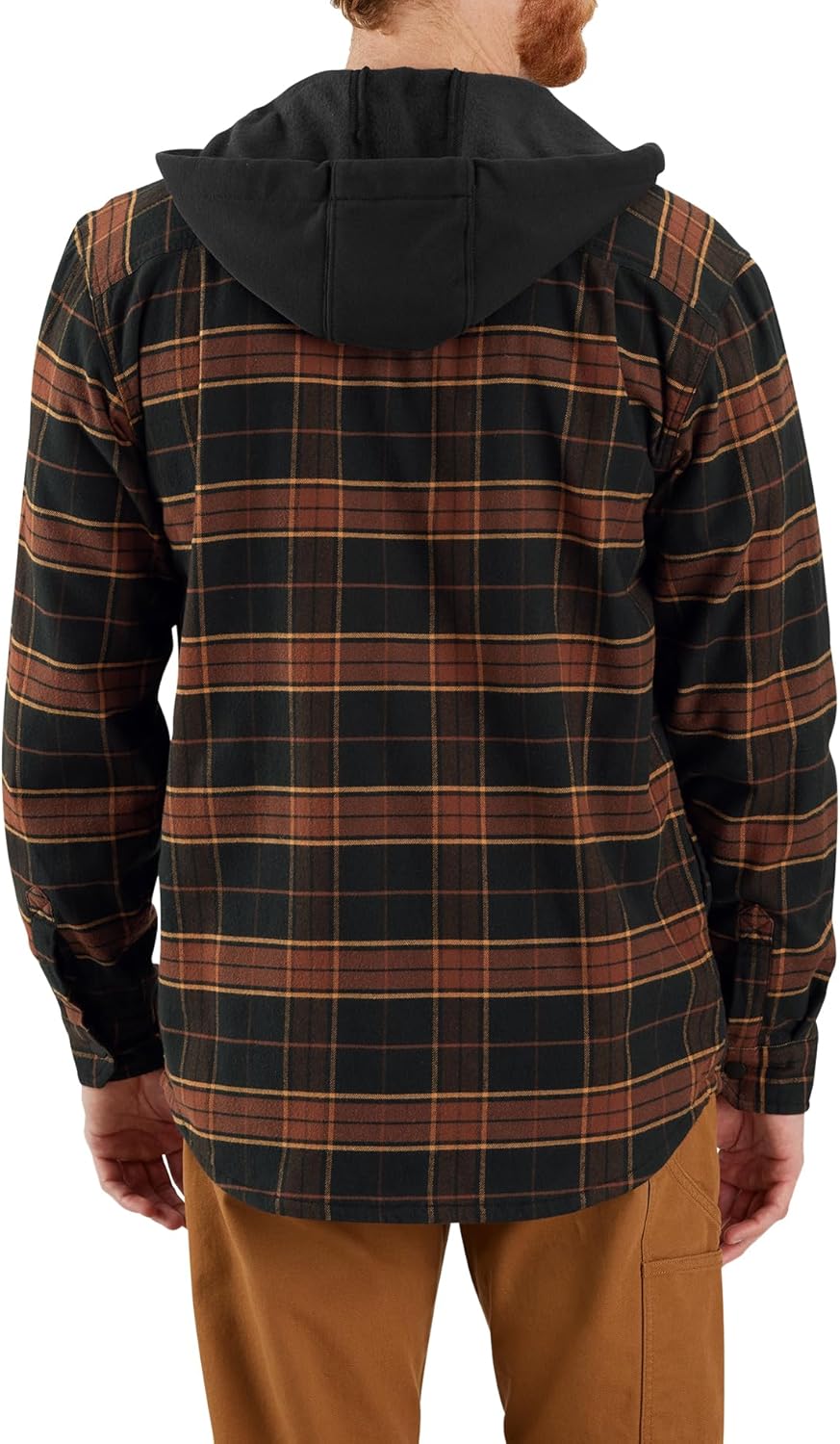 Carhartt Men's 106353 Rugged Flex® Relaxed Fit Flannel Fleece Lined Hoo - Image 2