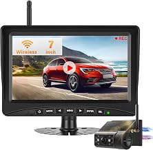 7 Inch Magnetic Wireless Solar Backup Camera, 2 Mins Easy Installation | IP66 Waterproof IR Night Vision Backup Camera Kit for Van, Truck, Car/RV/SUV/Trailer