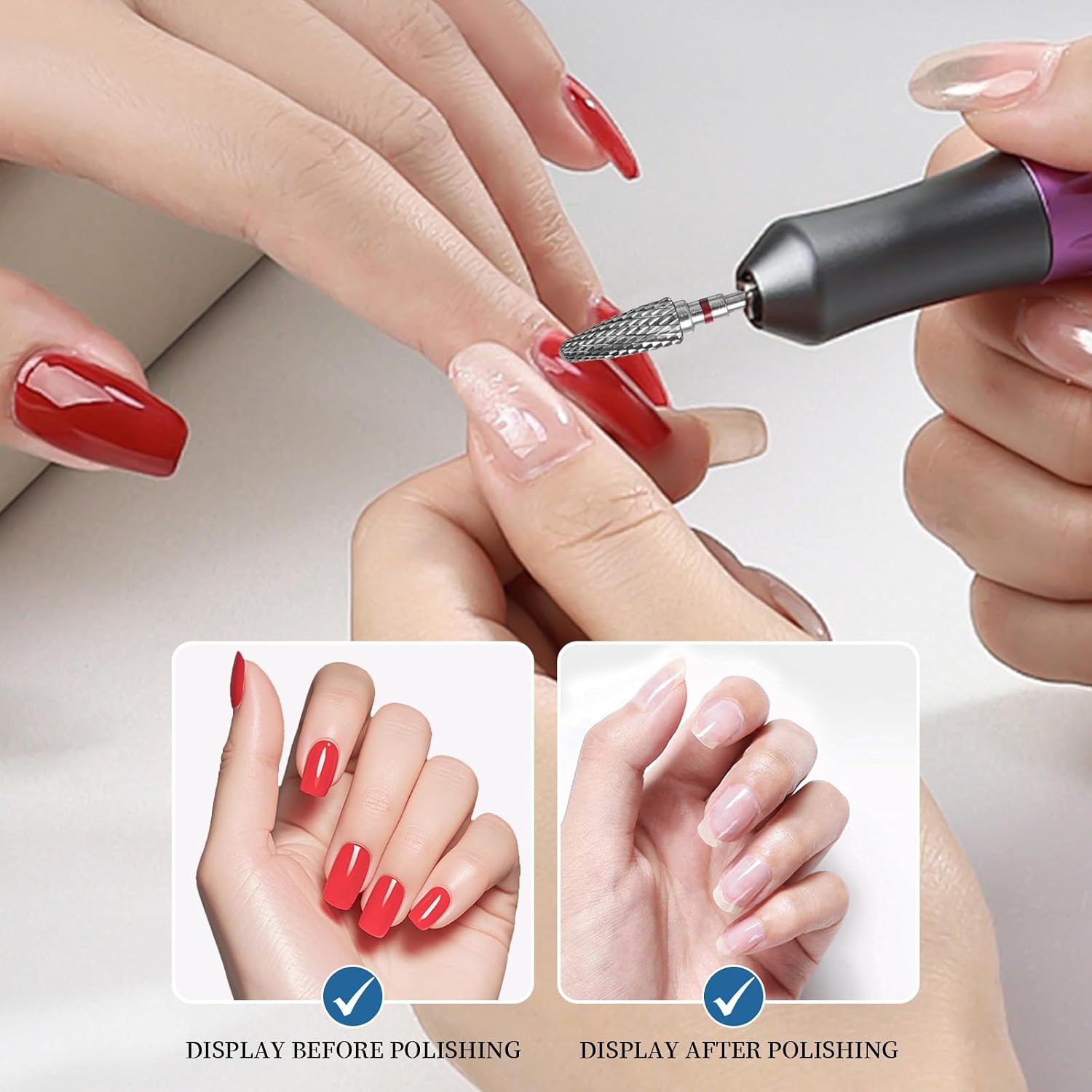 5 sztuk frezy do paznokci 3 32 cale profesjonalny manicure wiertła do paznokci wiertła do paznokci z węglika wolframu do manicure i pedicure do użytku w salonie i domu