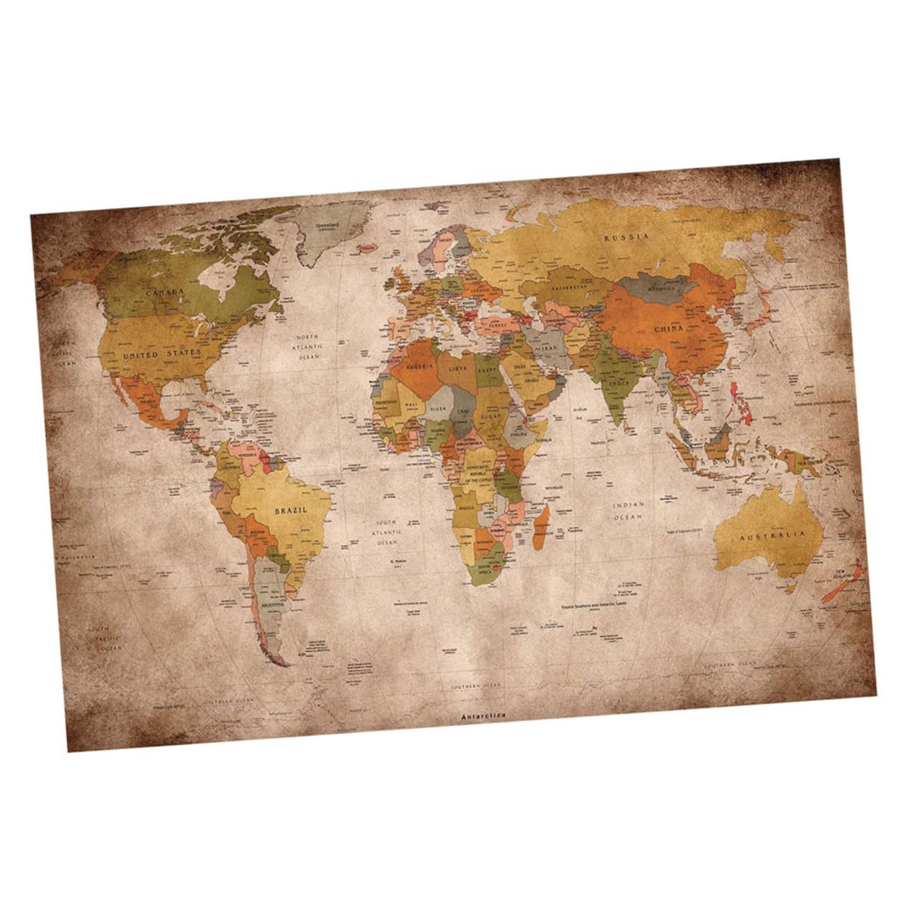 ULDIGI ヴィンテージ世界地図ウォールブランケット アパート the office bg ウォールマップタペストリー レトロなタペストリー 装飾 壁画の背景 繊細なプリントのタペストリー