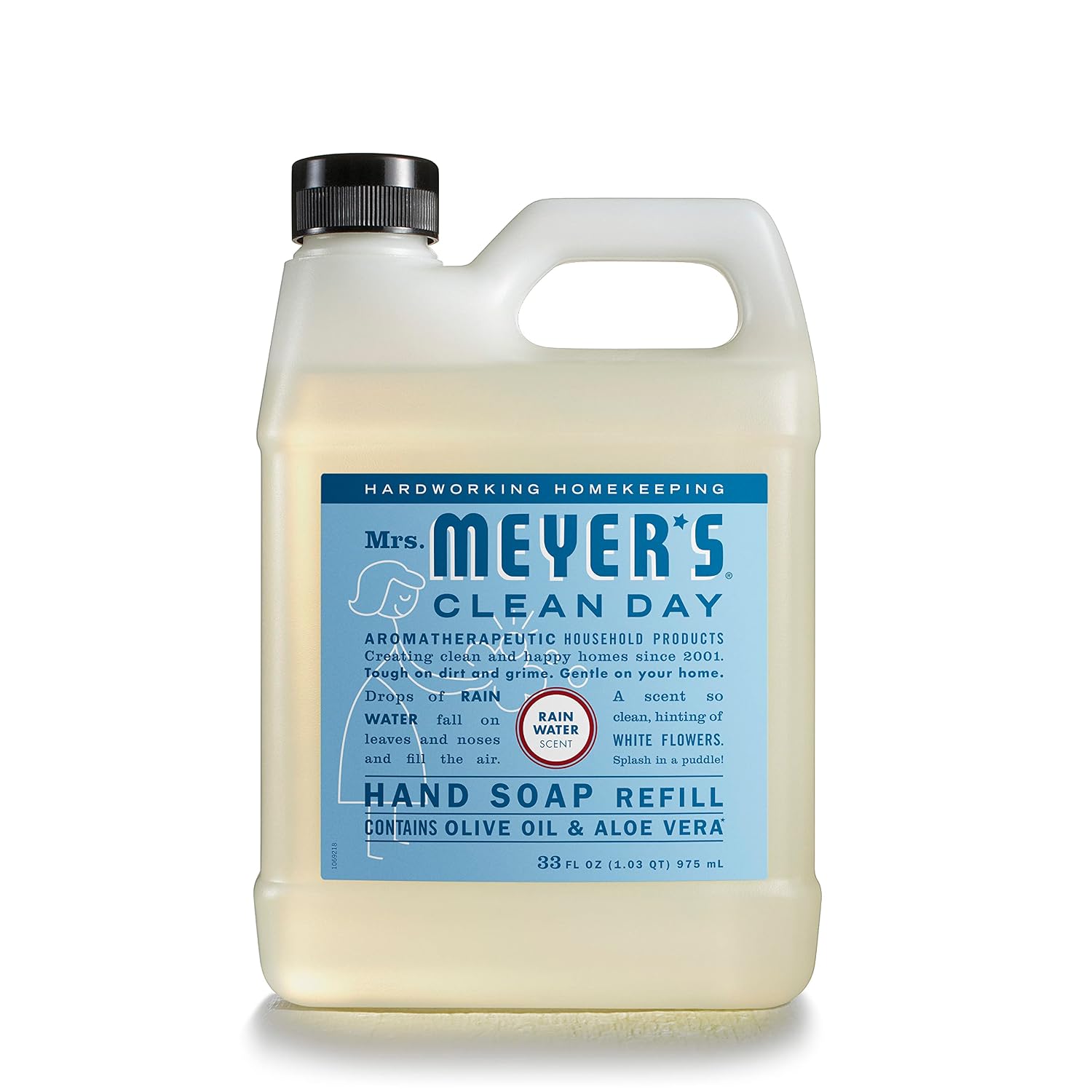 Mrs. Meyer�s Clean Day Liquid Hand Soap Refill, Rainwater, 33 Ounce (3 Pack)
