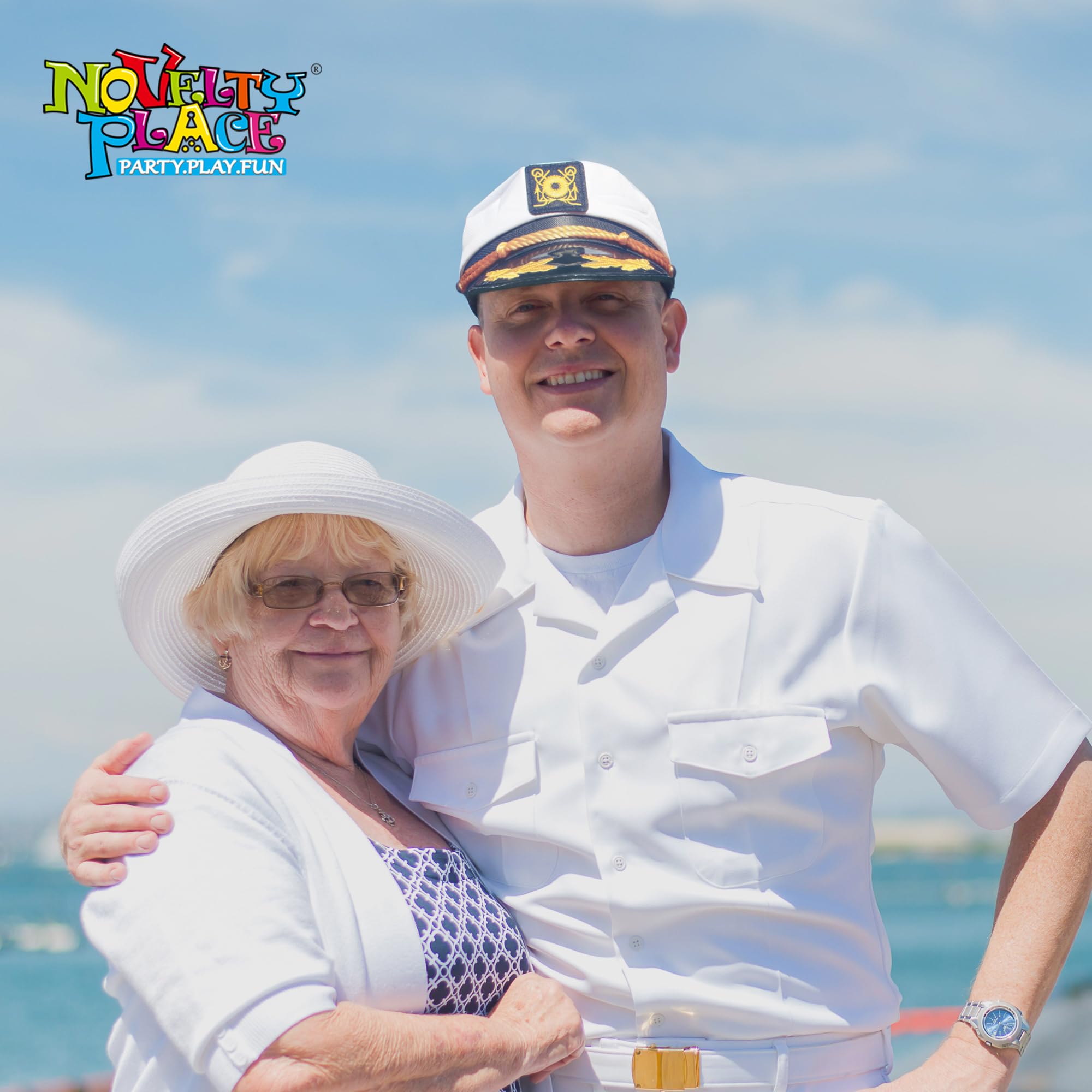 Amazon.com: Novelty Place Embroidered Captain Hat  display picture 3
