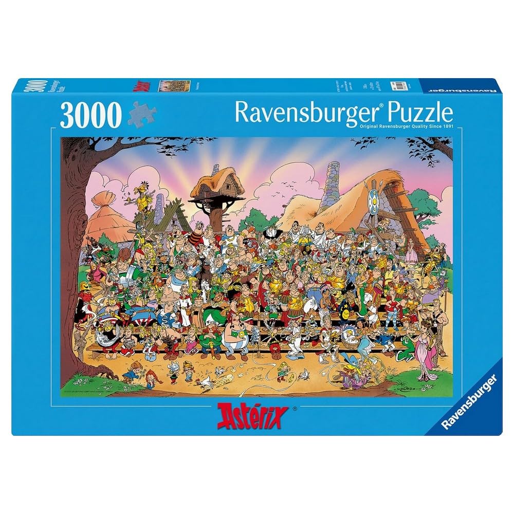 Ravensburger - Adult puzzle - 3000 piece puzzle - The Asterix universe - Characters - Adults and children from 14 years old - Premium quality puzzle made in Europe - 14981