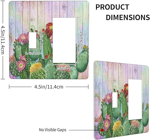 Vista 289 de Cubiertas decorativas de salida de estrella de mar playera, tablero de madera azul de concha de mar de 1 banda, decoración individual GFCI, placa