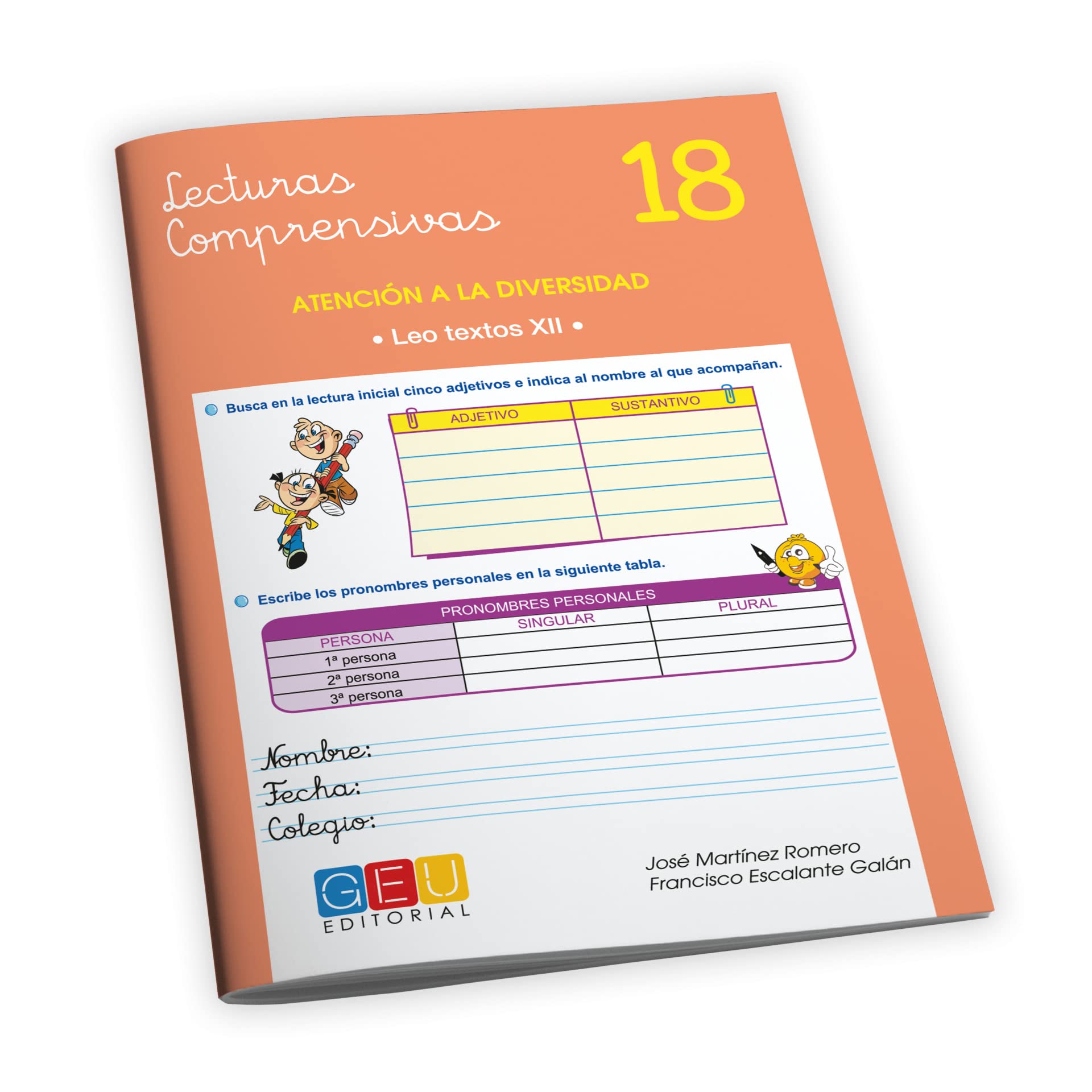 Comprension Lectora 5 Primaria | Lectura Comprensiva 5 Primaria | Mejorar la Comprensión Lectora - Editorial GEU | Lecturas Comprensivas 18 - Textos 12 | Pauta una raya