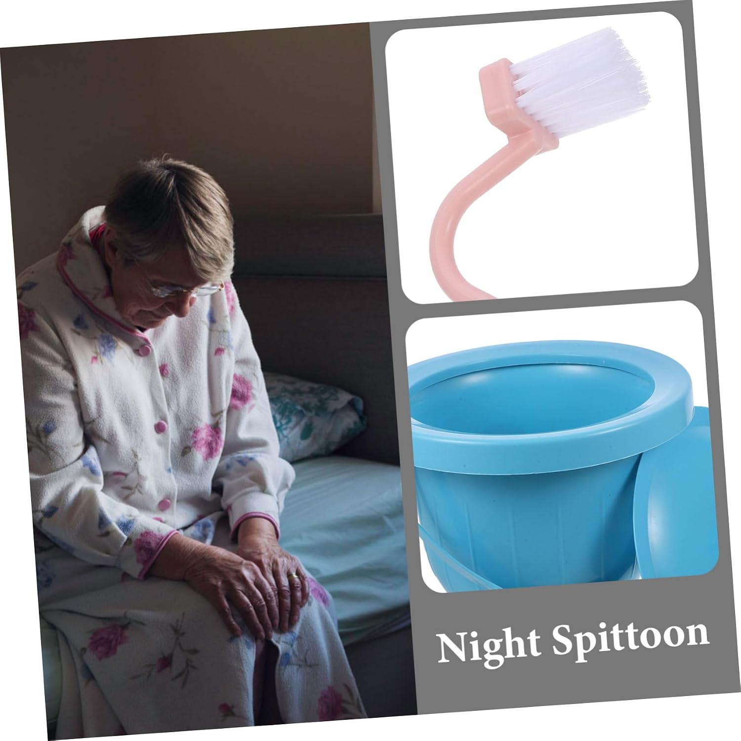 FOMIYES 1pc Household Spittoon Cover Portable Bed Pan for Adults Urine Pot for Home Use Non- Base for Stability