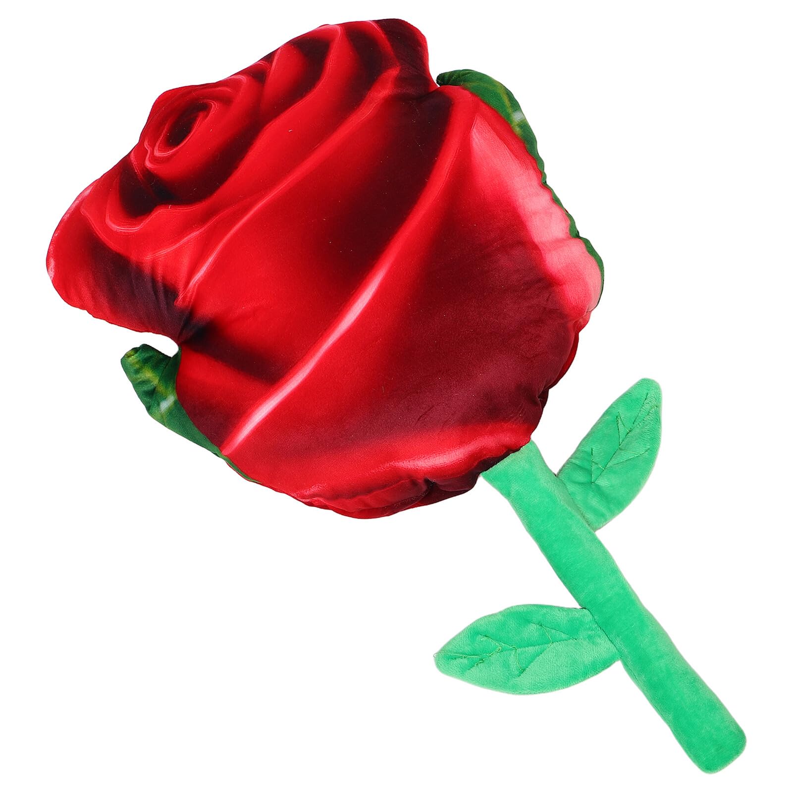 Coussin fleur rose rouge 55x35 cm pour deco de voiture et sieste au bureau