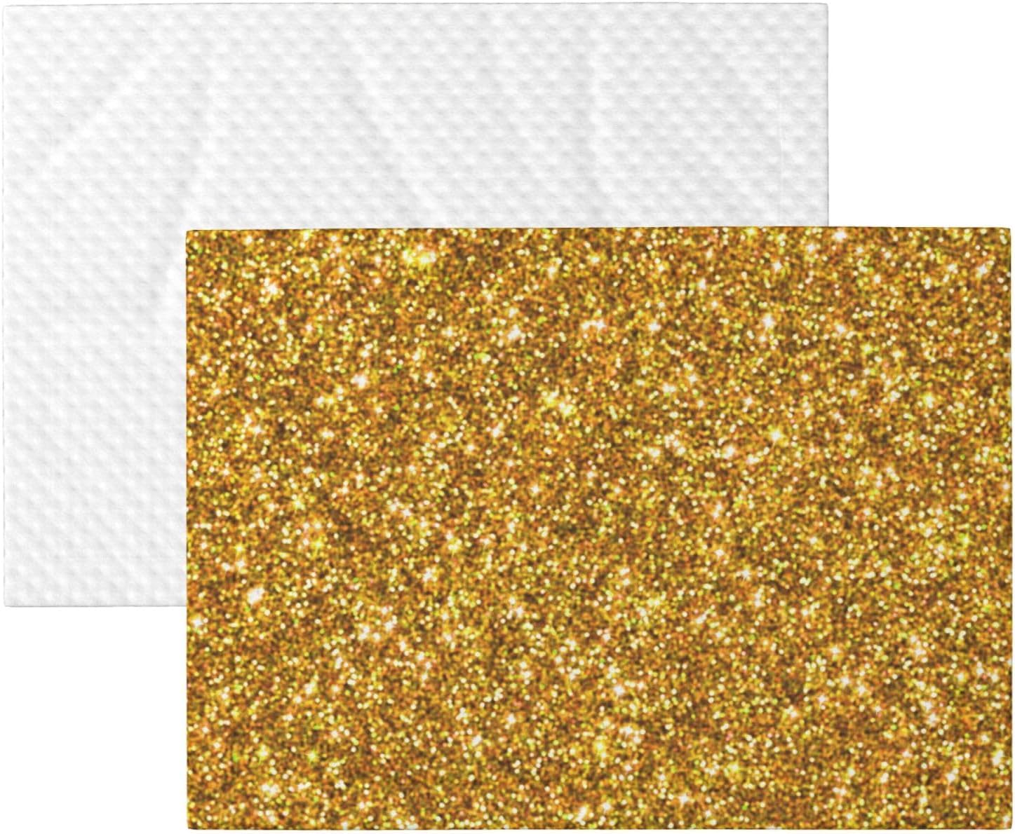 Gold Glitter 1 Print Soft Plush Pet Blanket, Washable Dog Blanket, Cat Fleece Throw, Puppy Bed Crate Mat & Sofa Couch Protector - Large