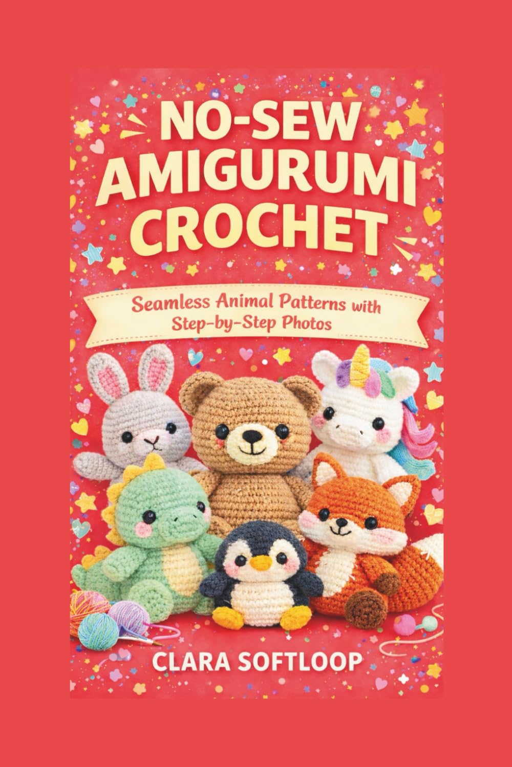NO-SEW AMIGURUMI CROCHET: Seamless Animal Patterns with Step-by-Step Photos