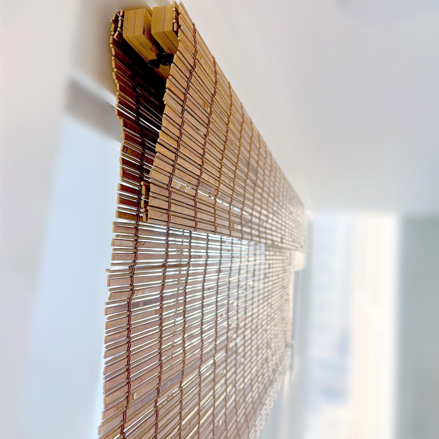 Bamboo Shades No Tools Required,Custom Blinds for Windows and Doors