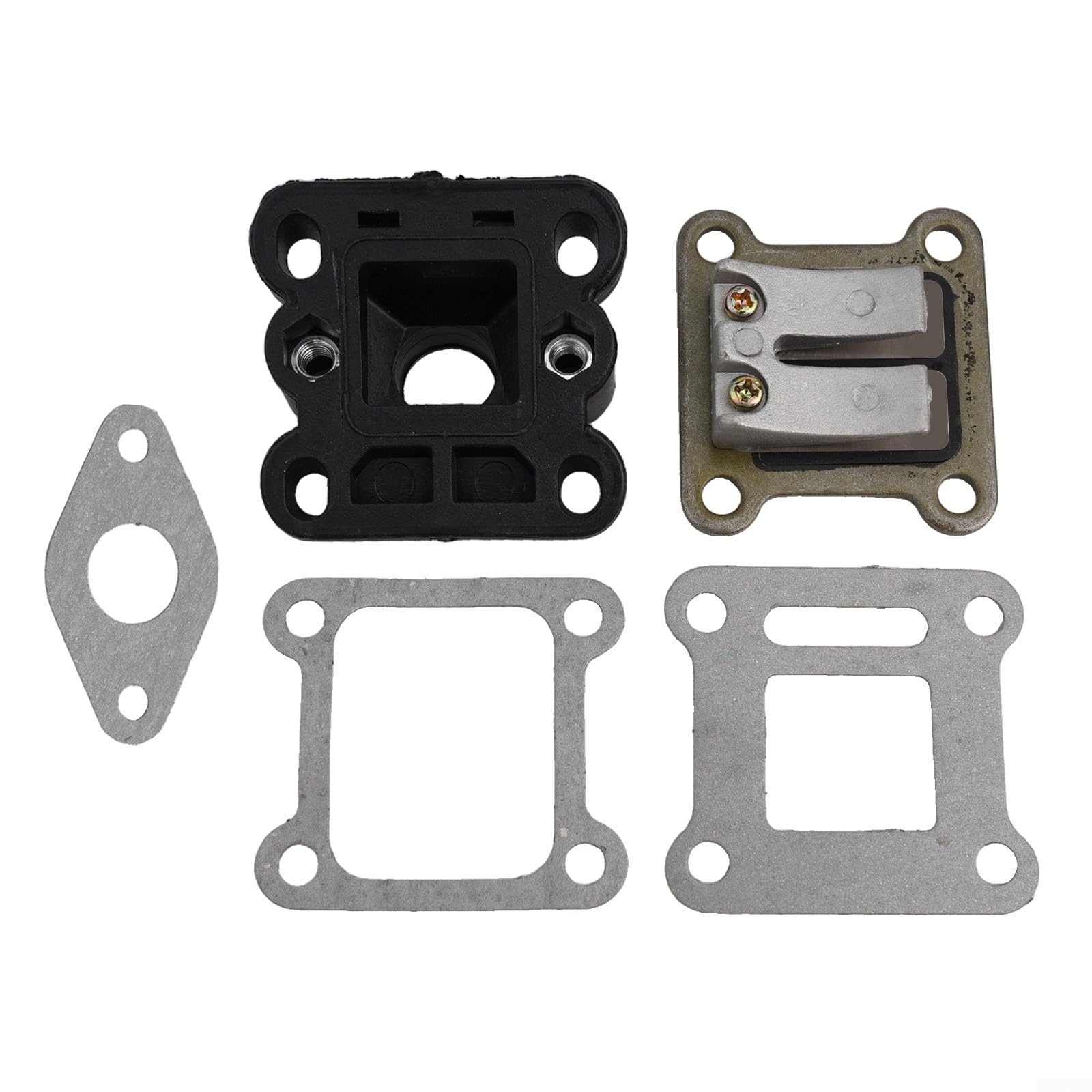 Set di tubi di aspirazione con valvola a lamella carburatore per mini 47cc 49cc per ATV e Go Kart