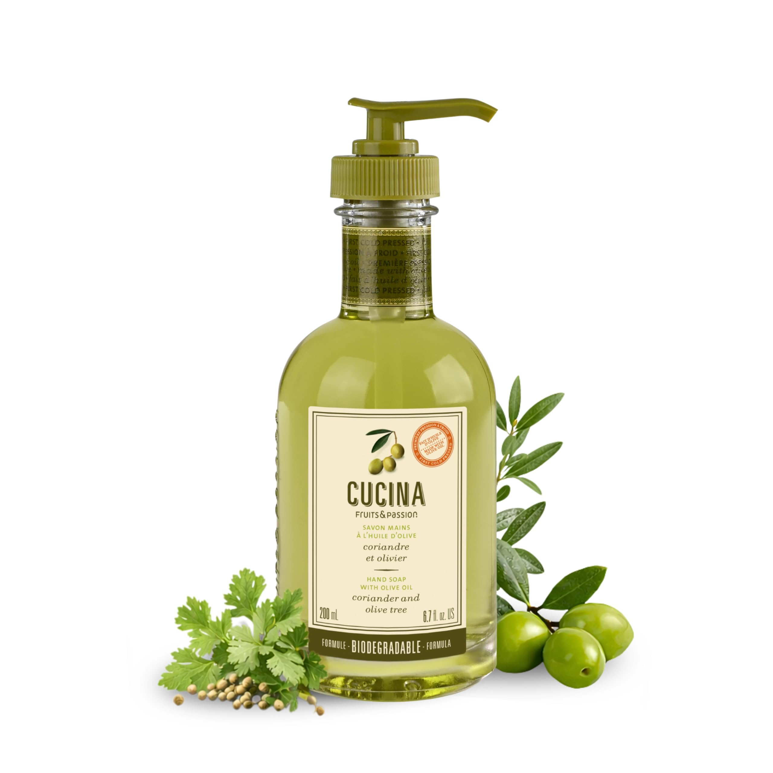 Cucina Fruits and Passion Mydło do rąk z Oliverem - olej 200 ml (kolendra i oliwka)